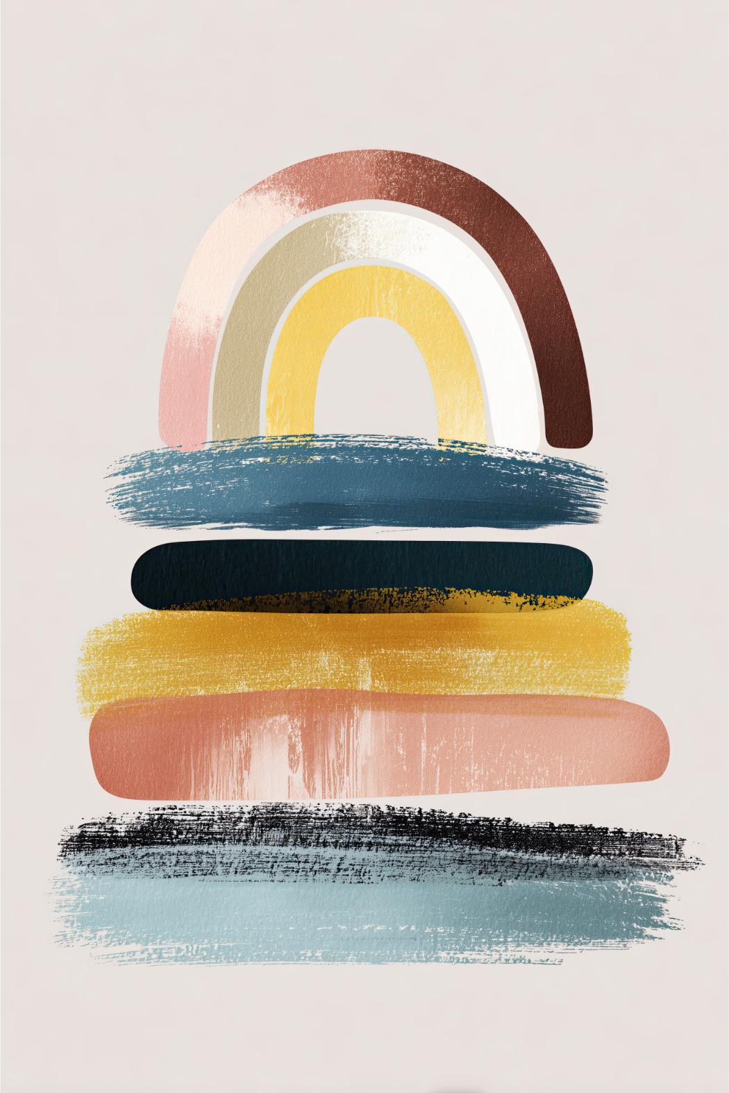Pastel Rainbow Stack