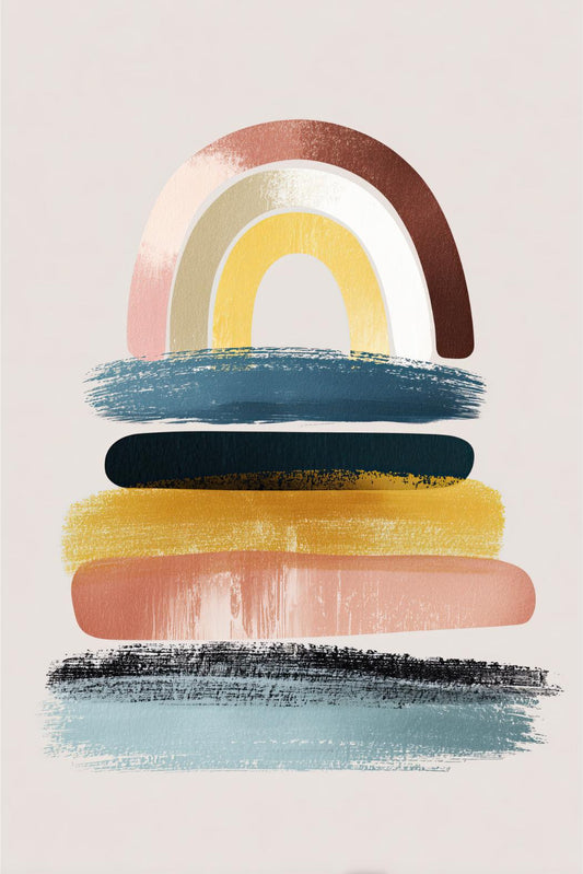 Pastel Rainbow Stack