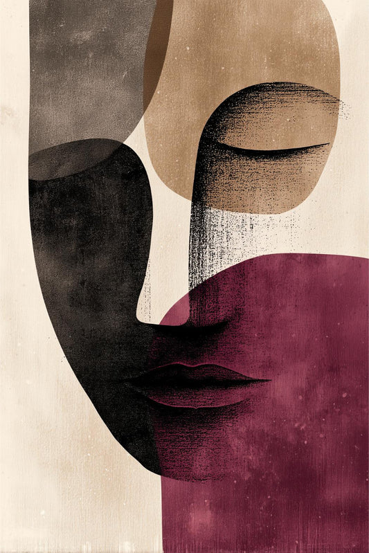 Layered Silhouette Face