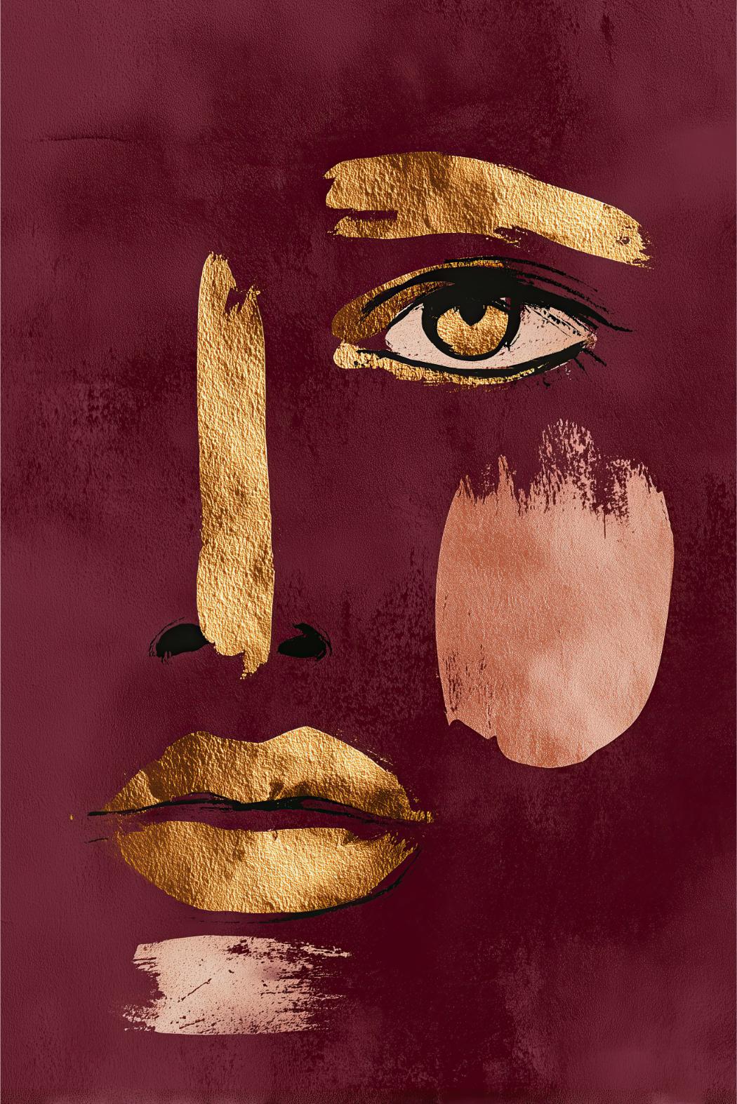 Golden Gaze Portrait