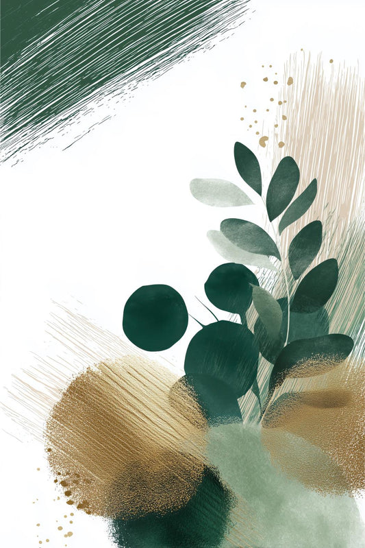 Botanical Brushstroke Study