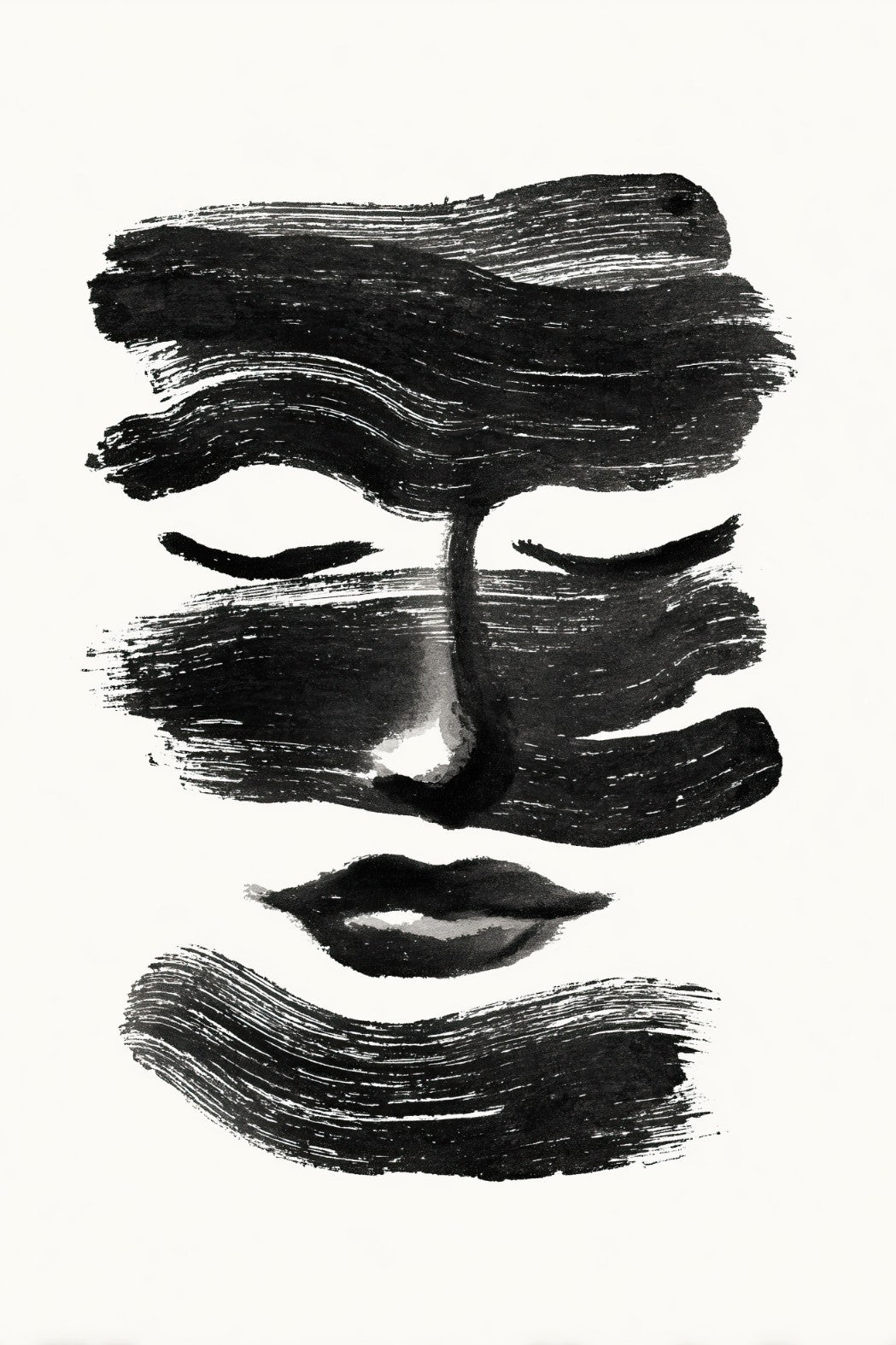 Ink Stroke Face