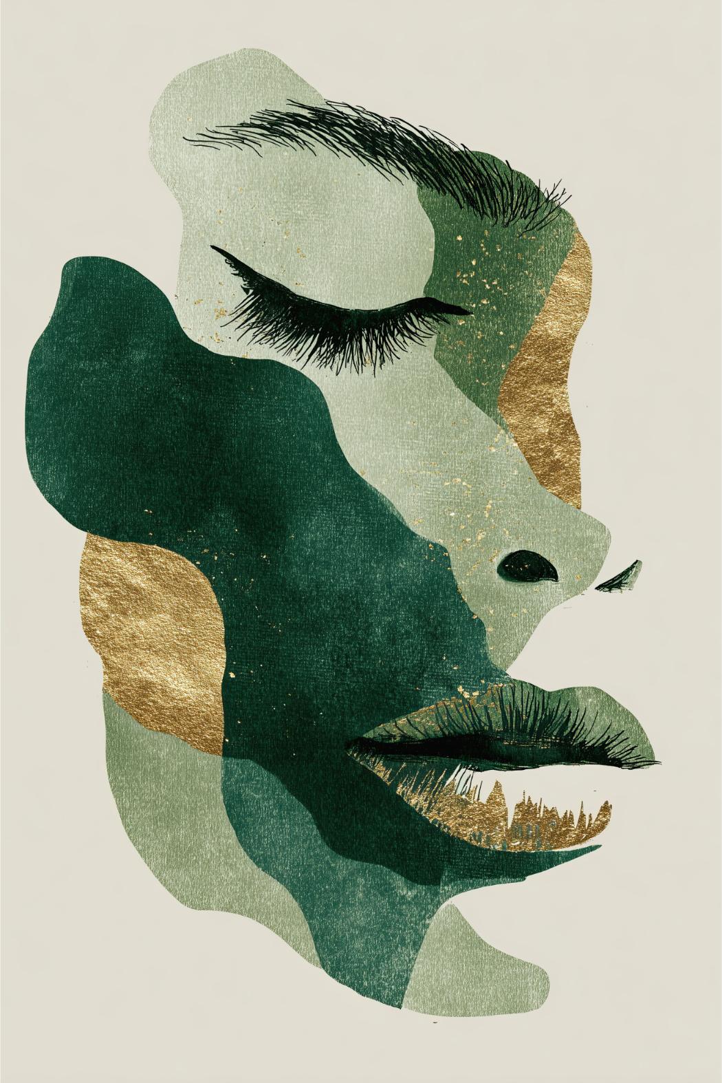 Golden Gaze in Sage