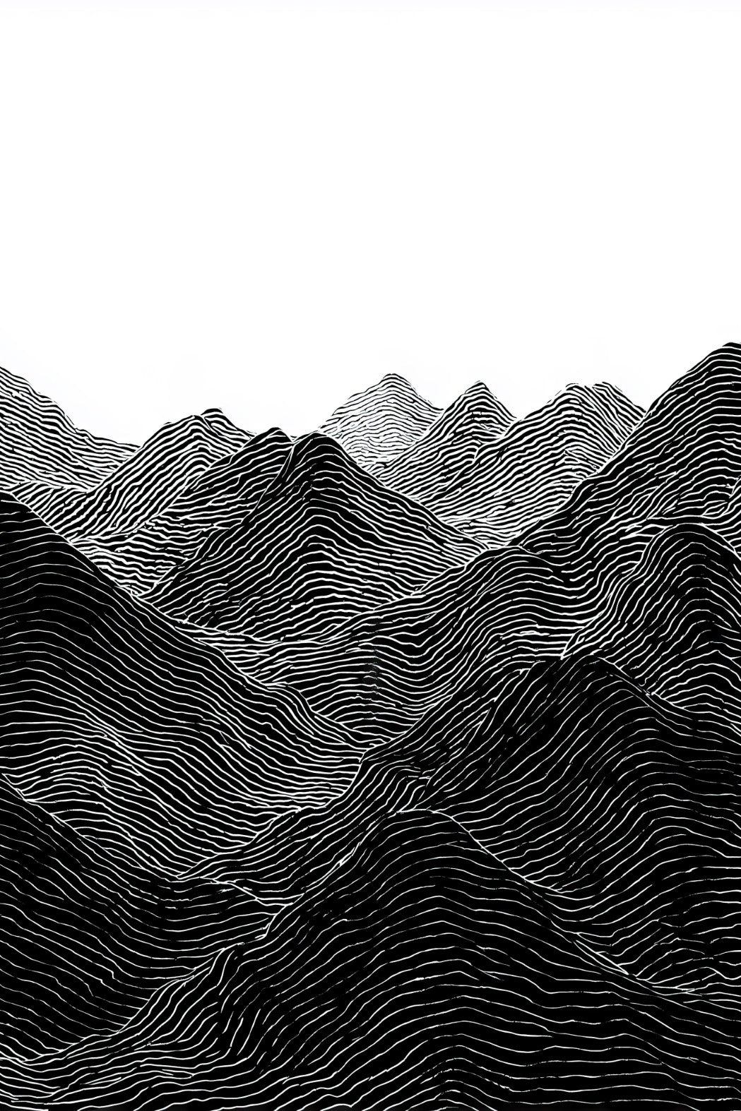 Line Art Mountains
