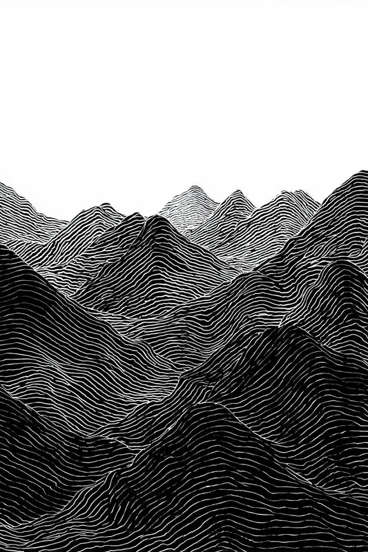 Line Art Mountains