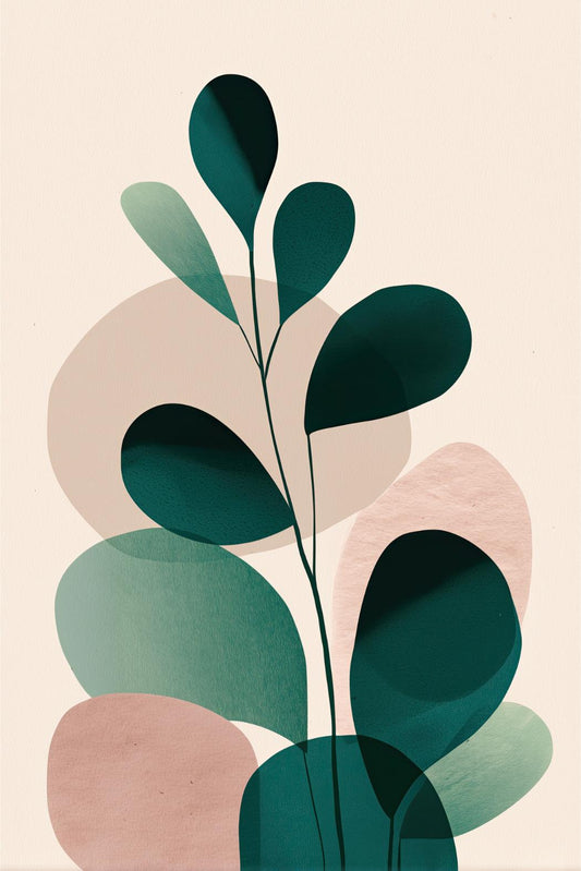 Teal and Blush Branch