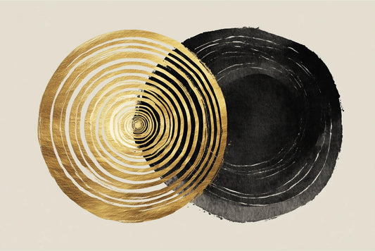 Orbiting Gold Rings