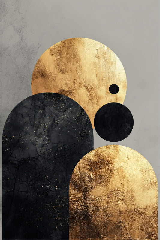 Overlapping Gold Moons