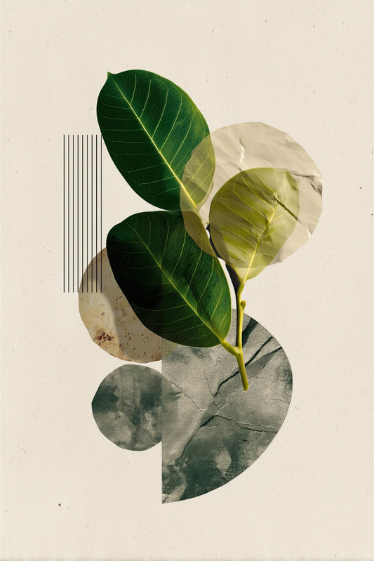 Botanical Leaf Collage