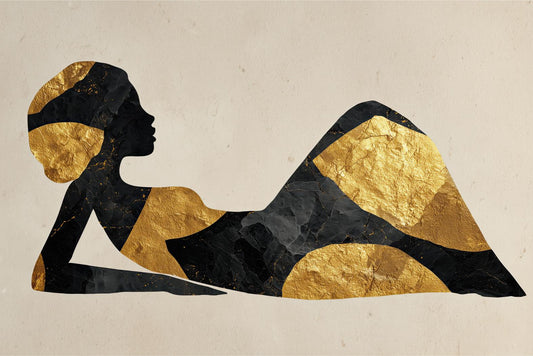 Reclining Gold Silhouette