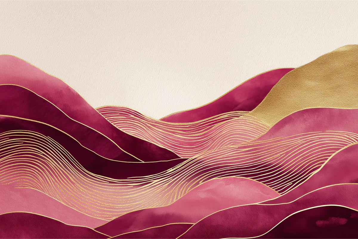 Gilded Mountain Waves