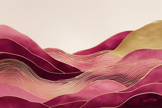 Gilded Mountain Waves