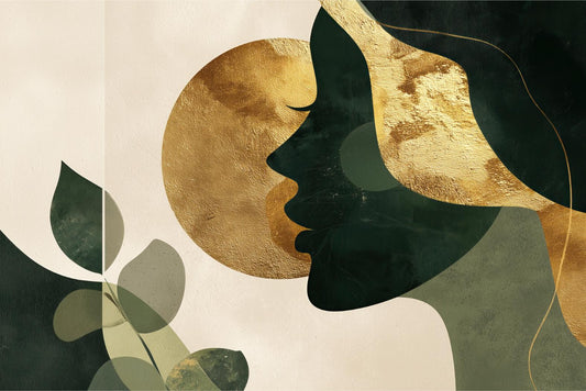 Golden Leaf Silhouette