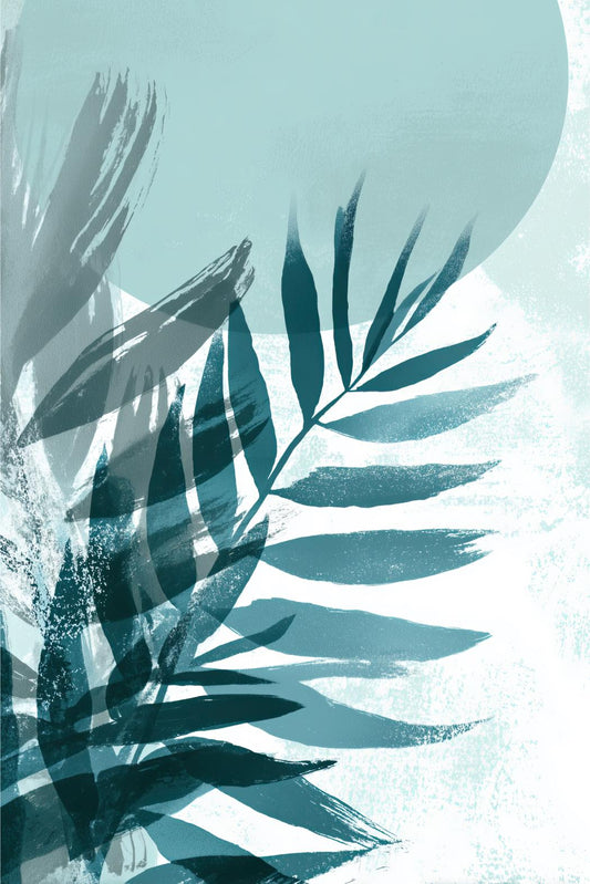 Teal Palm Frond