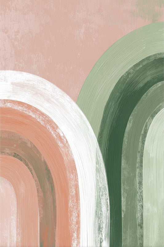 Blush and Sage Waves