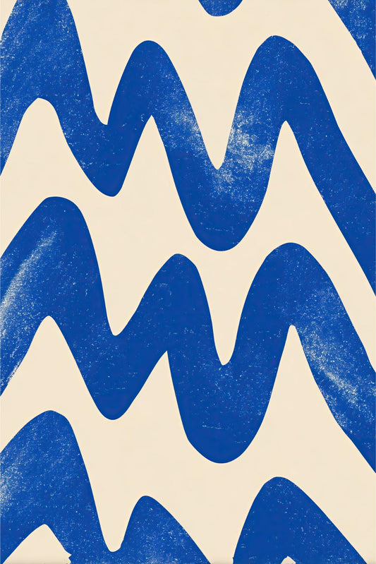 Cobalt Zigzag Waves