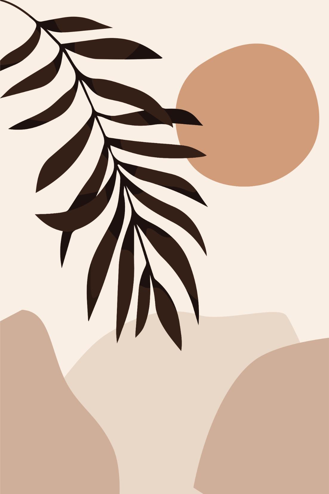 Branch Beneath Amber Sun