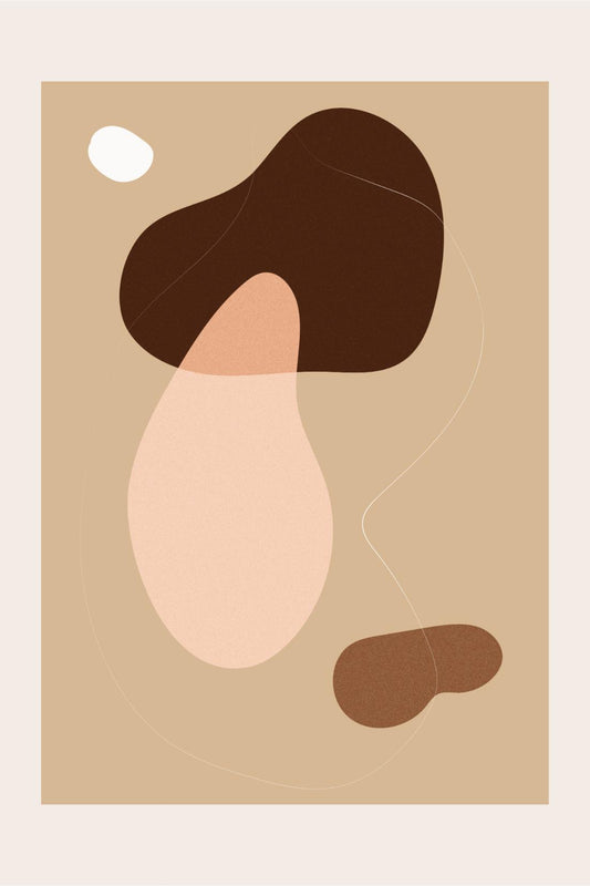 Blush and Cocoa Blobs