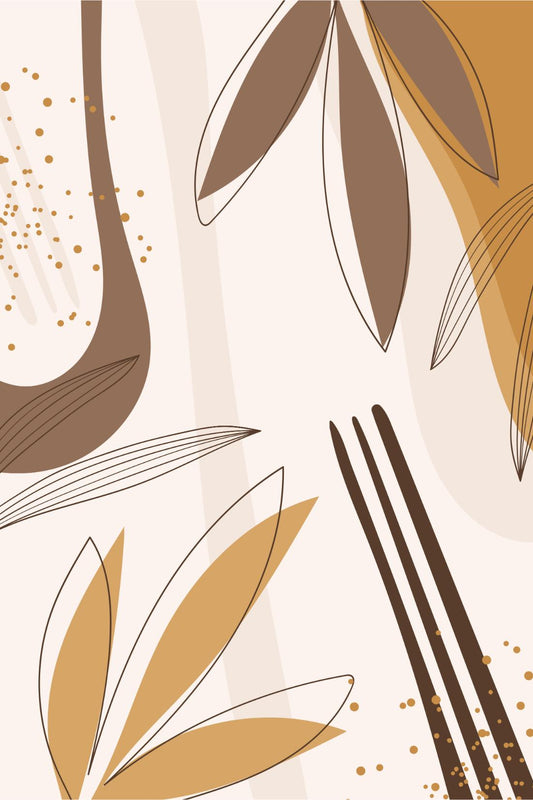 Golden Branch with Dots