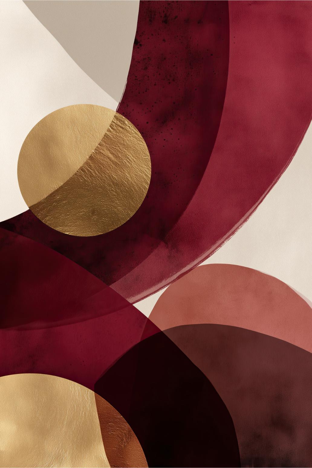 Overlapping Moon Shapes