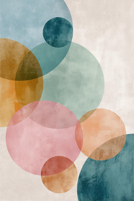 Watercolor Circle Bloom