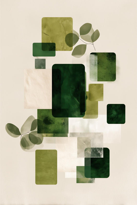 Botanical Block Collage