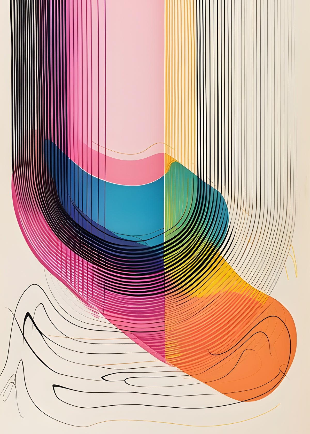 Rainbow Ribbon Flow