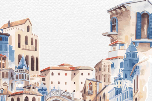 Watercolor Old Town