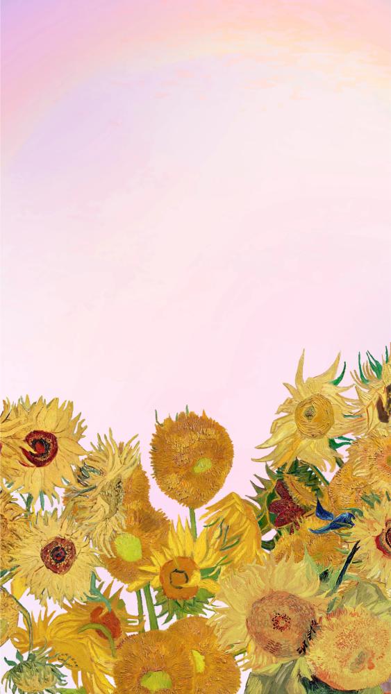 Sunflowers and Pastel Sky