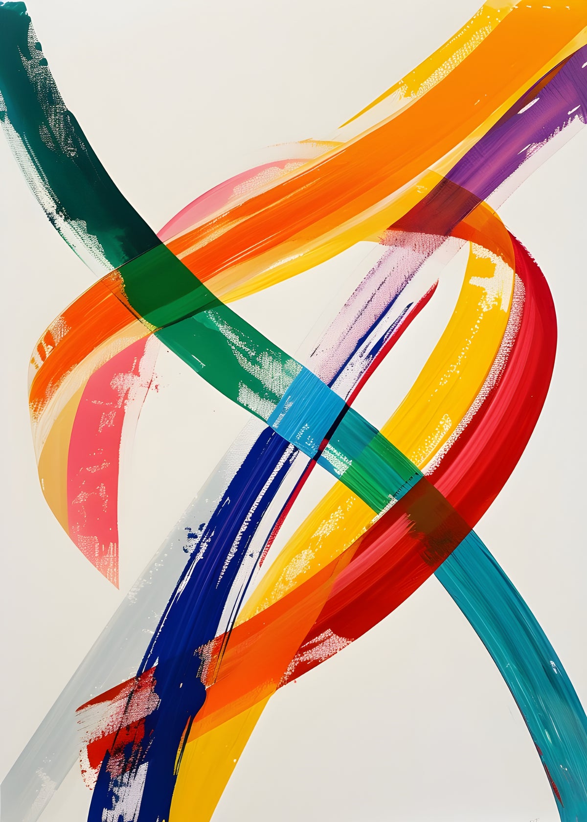 Crossing Rainbow Strokes