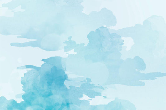 Blue Watercolor Clouds