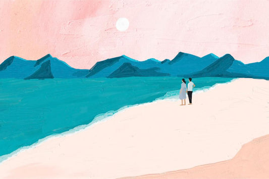 Beach Walk and Turquoise Sea