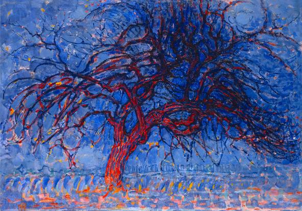 Red Tree at Dusk