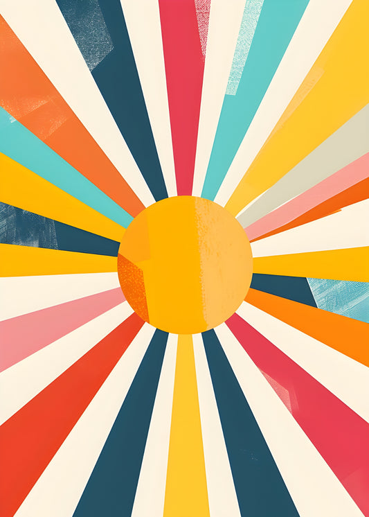 Retro Sunburst Rays
