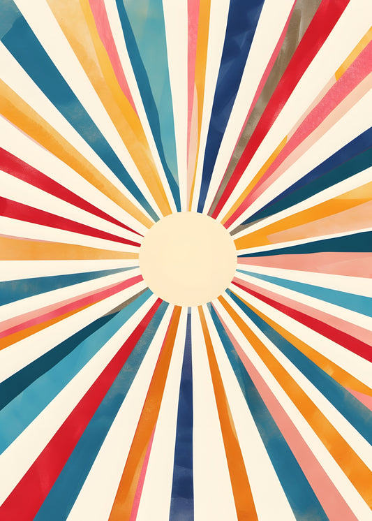Sunrise Stripe Burst