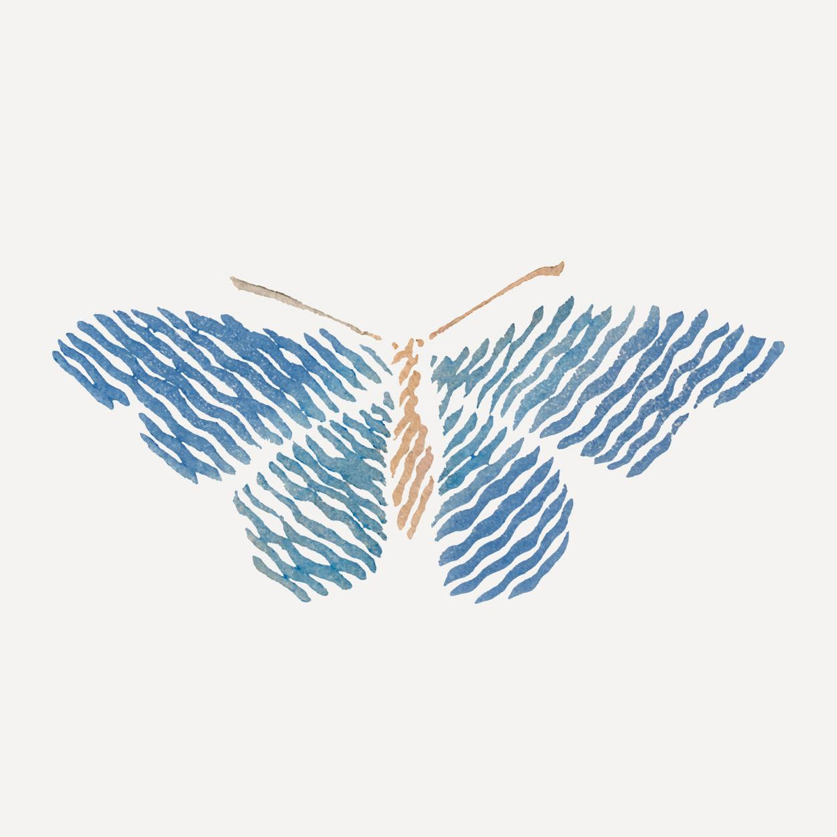 Blue Butterfly Print