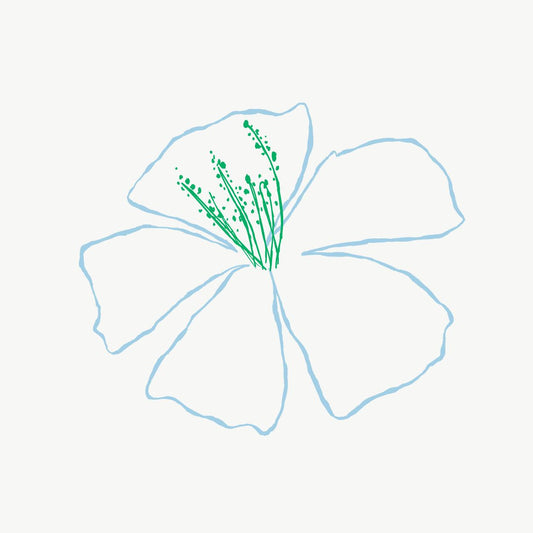 Blue Line Flower
