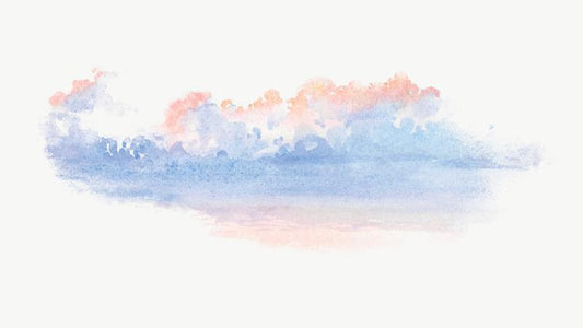 Peach and Blue Cloud