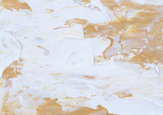 Cream and Gold Impasto