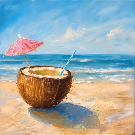 Coconut Cocktail on the Beach