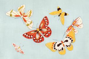 Butterflies on Duck Egg