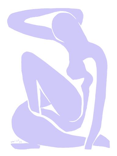 Lilac Reclining Figure