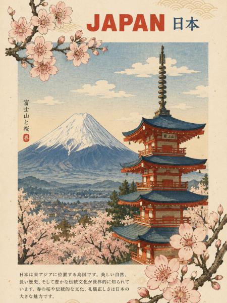 Japan Travel Poster