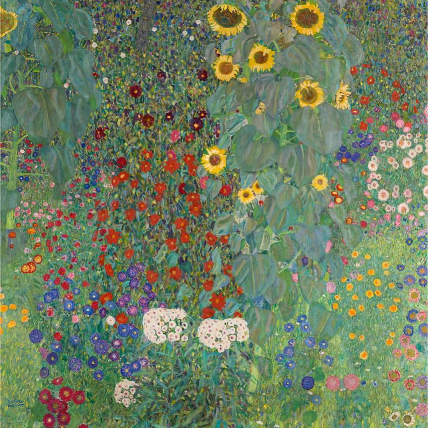 Farm Garden with Sunflowers
