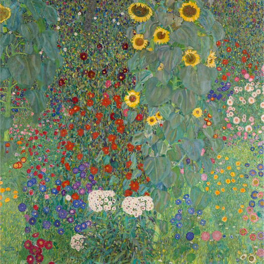 Farm Garden with Sunflowers