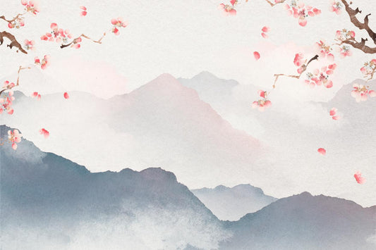 Misty Mountains and Plum Blossom