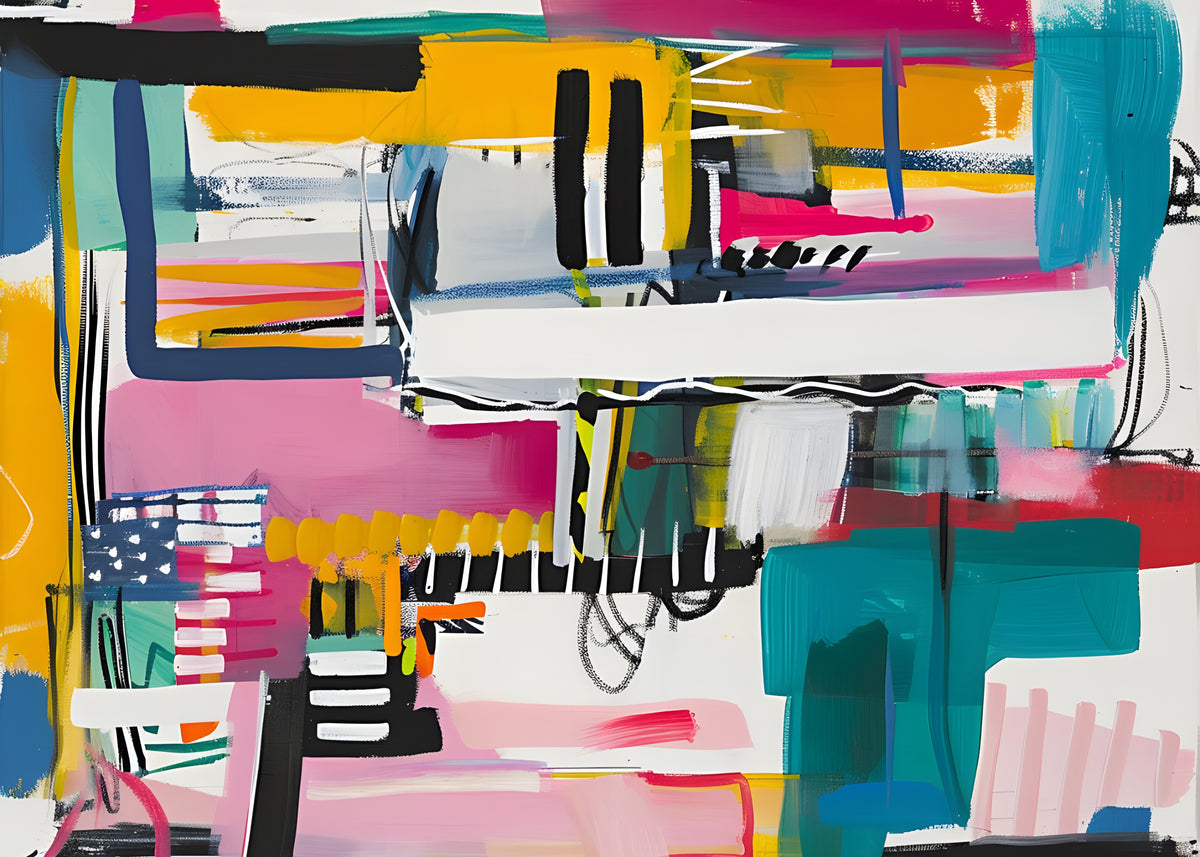 Bold Brushstroke Collage
