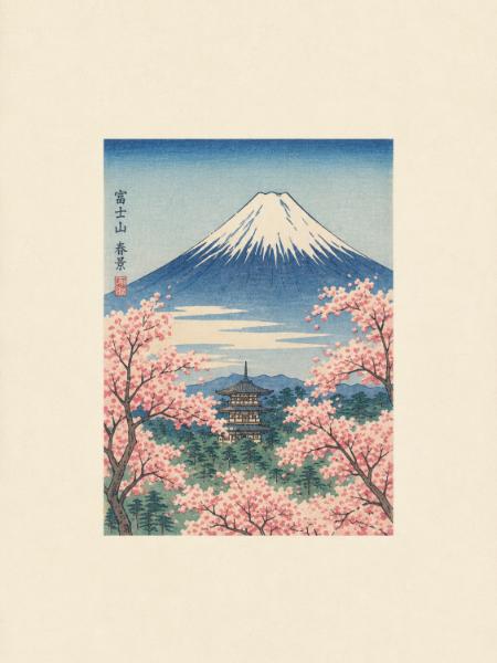Fuji Blossom Panel