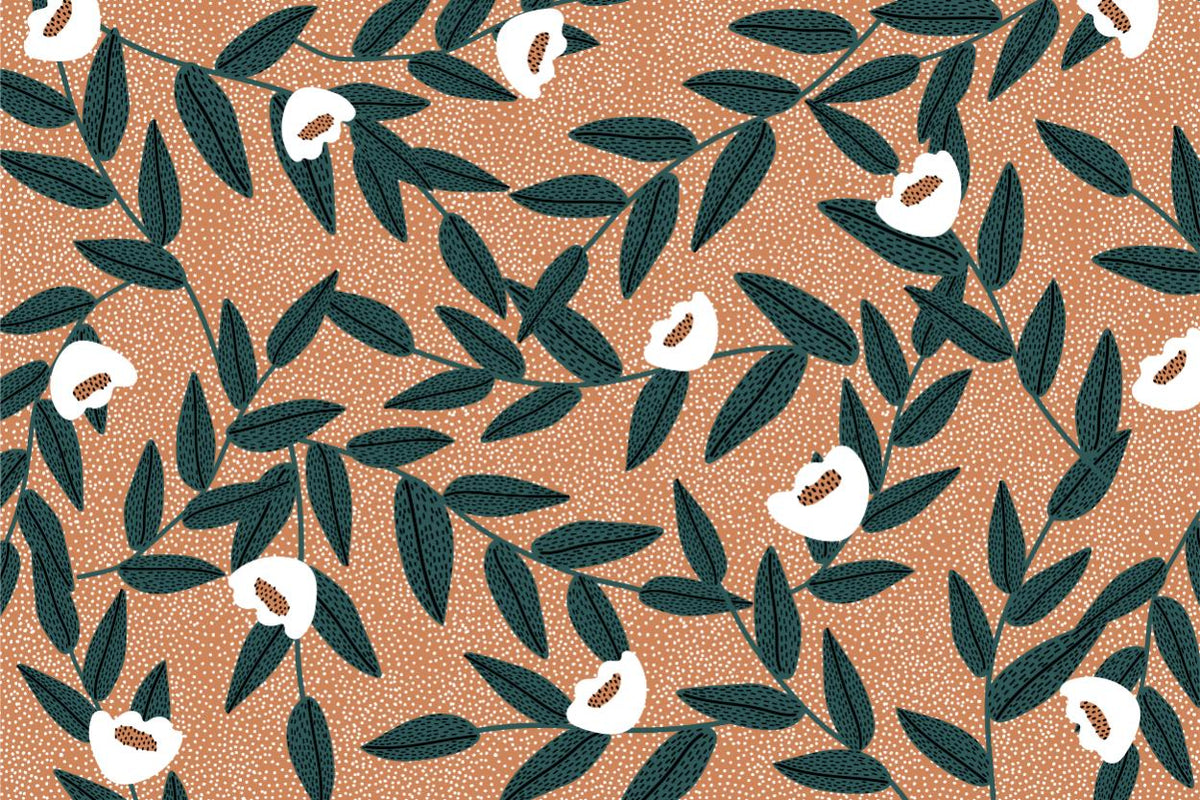 Camellia Leaf Pattern