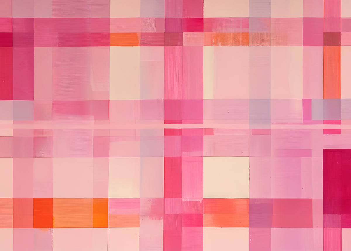 Pink Windowpane Check